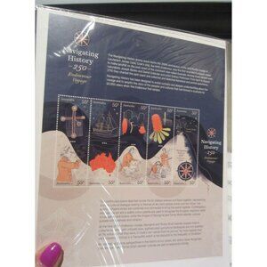 AUSTRALIA postage souvenir stamp sheet 2020 Navigating History MINT